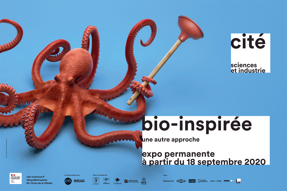 bio-inspirée, exposition permanente à partir du 18 septembre 2020 à la Cité des sciences et de l'industrie, porte de la Villette